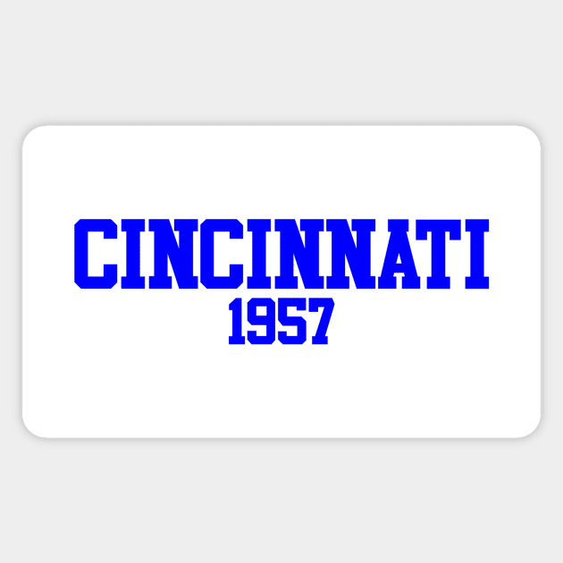 Cincinnati 1957 Sticker by GloopTrekker